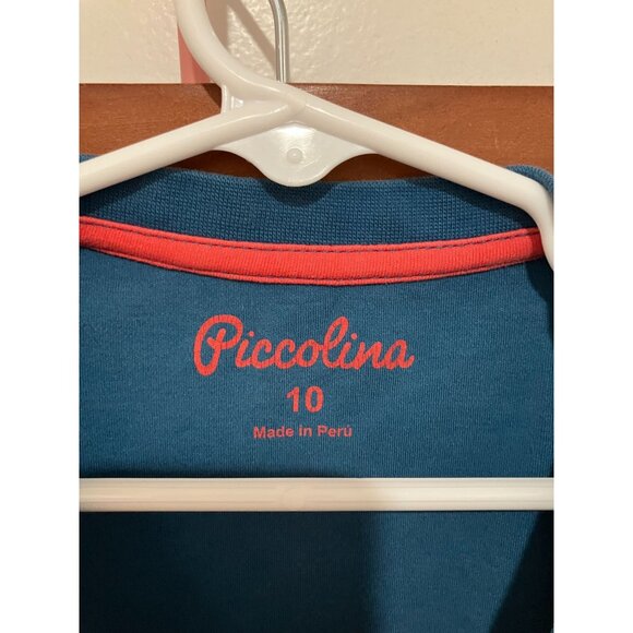 Piccolina Girls Billie Jean King Tennis Legend T-Shirt, Blue, Size 10 - Picture 3 of 4